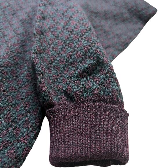 Vintage Nordstrom 100% Merino Wool Cardigan Sweater Made in Uruguay Medium Retro - Picture 11 of 13